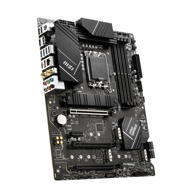 MSI Pro Z790-P WiFi Pro Series Motherboard, Supports 12th/13th Gen Intel Processors, LGA 1700, DDR5, PCIe 5.0, M.2, 2.5Gbps LAN, USB 3.2 Gen2, Wi-Fi 6E, ATX
