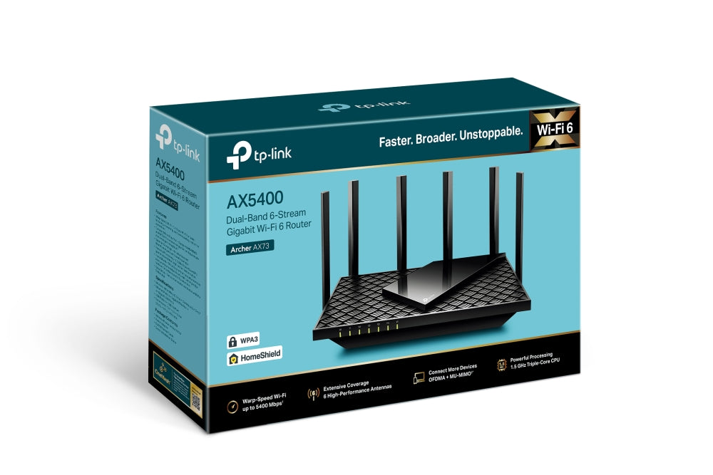 TP-Link Archer AX73 AX5400 Wireless Dual Band Gigabit Router