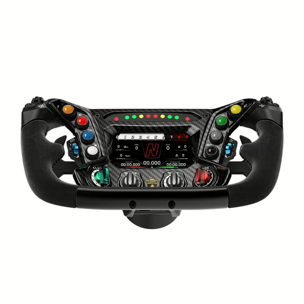 MOZA RS070 Lamborghini Essenza SCV12 Sim-Racing Steering Wheel, Officially Licensed, 4.3" Touch-Screen Dash, Carbon Fiber