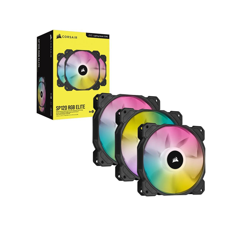 CORSAIR ICUE SP120 RGB ELITE PERFORMANCE 120MM PWM TRIPLE FAN KIT