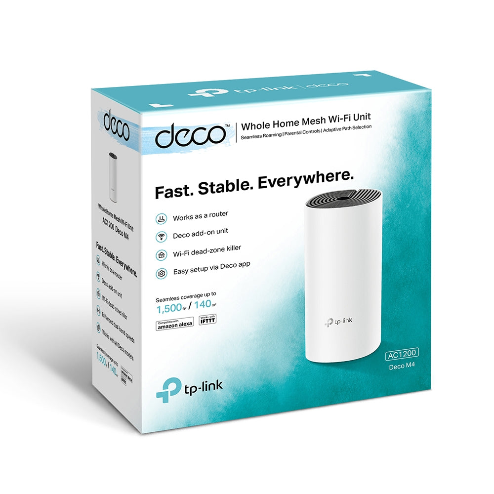 Tp-Link Deco m4 (1-Pack) AC1200 Whole Home Mesh WI-FI System