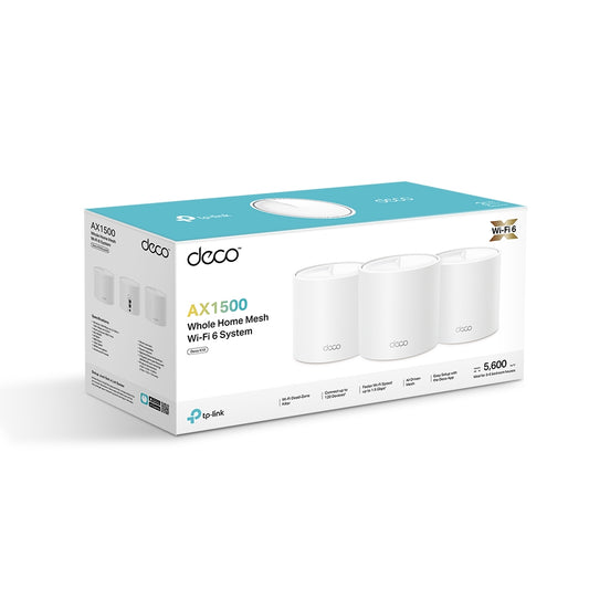 Tp-Link, Deco X10 AX1500 Whole Home Mesh, WiFi 6, White.