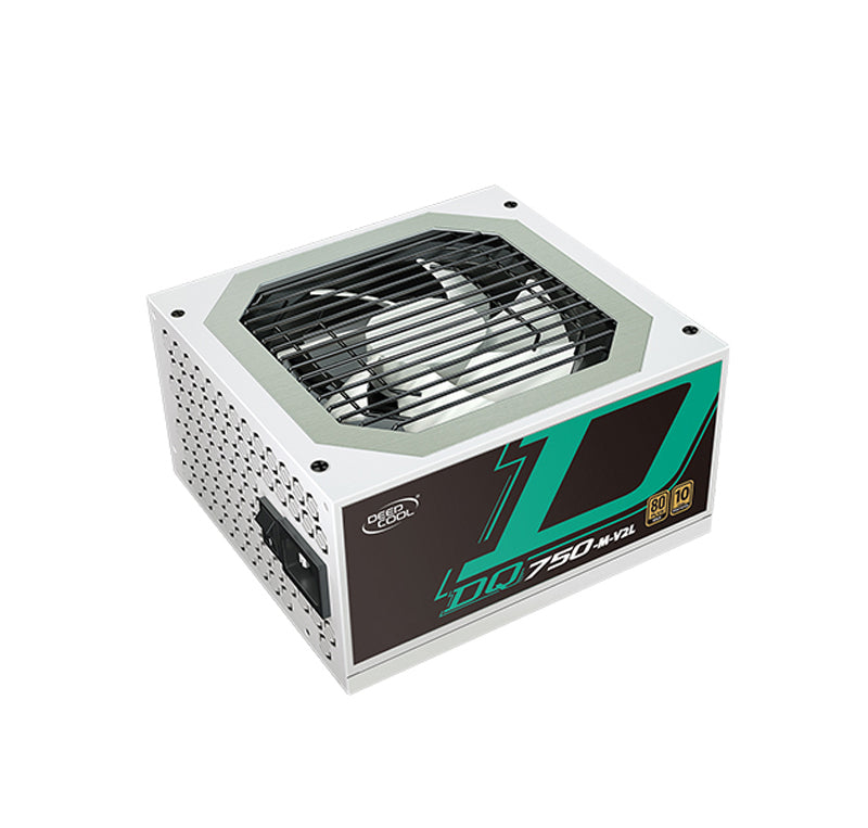 DEEPCOOL GAMERSTORM DQ750 M V2 750WATTS 80 PLUS GOLD FULL MODULAR ATX POWER SUPPLY - WHITE | DP-GD-DQ750-M-V2L-WH