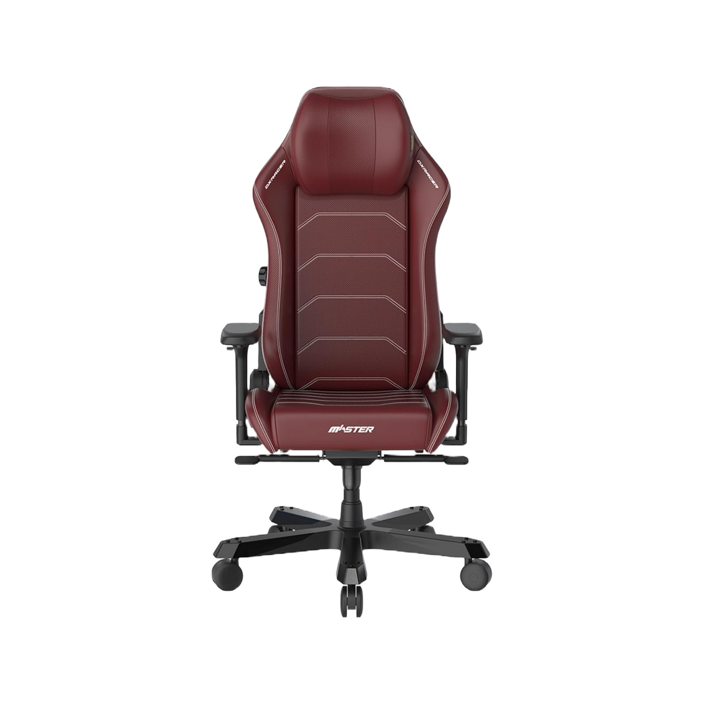 DXRacer 1238S Master Series Gaming Chair, Microfiber Leather, 4D Armrests, Multi-functional Tilt, 3" Casters, High Density Mold Shaping Foam, 220lbs Recommended Weight, Red | MAS-I238S-R-A3