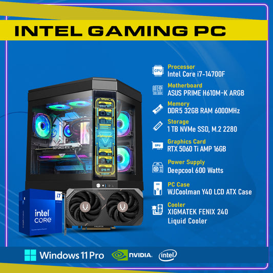 Advance Gaming PC Nvidia RTX 5060 Ti AMP 16GB, intel Core i7-14700F, GC-P263