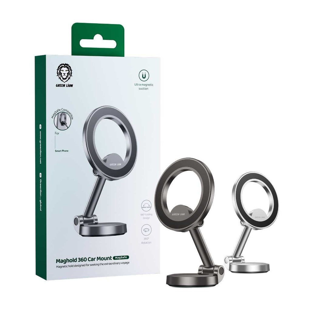 Green Lion Maghold 360 Car Mount, GNMAGH360CMBK