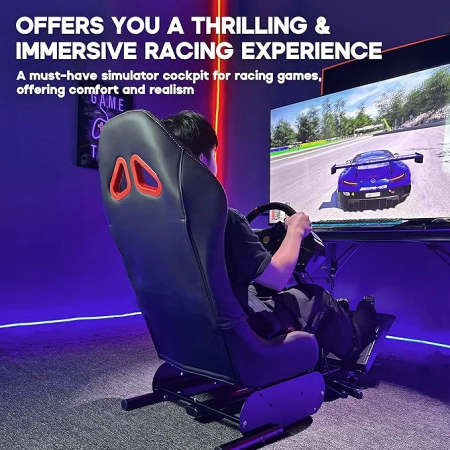 Simulator Cockpit Racing Seat Gaming Chair-Blue