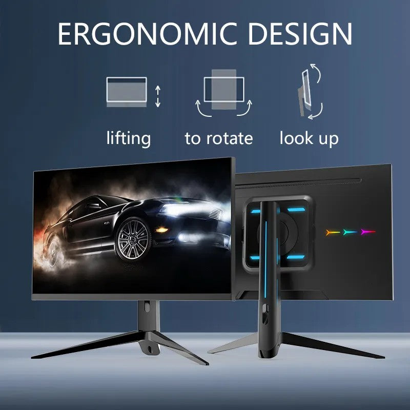 Deadskull 27 Inch IPS 2K 165Hz gaming monitor with adjustable stand RGB light bar