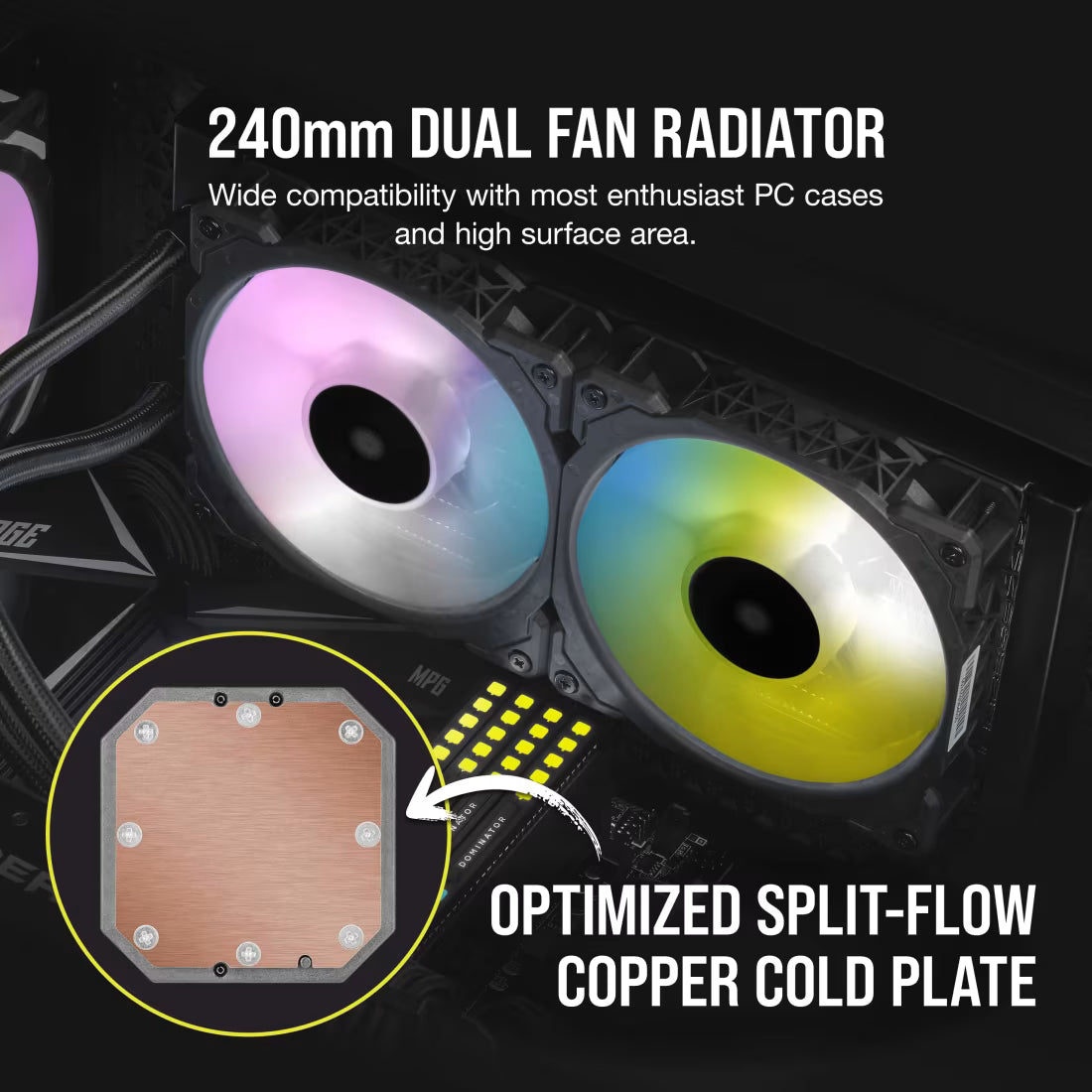 Corsair Icue h100i Elite Capellix Liquid CPU Cooler, CW-9060046-WW