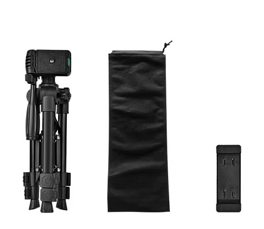 Professional Mini F-30T Compact Lightweight Camera Tripod Stand with Carry Bag, Max Height 63 cm
