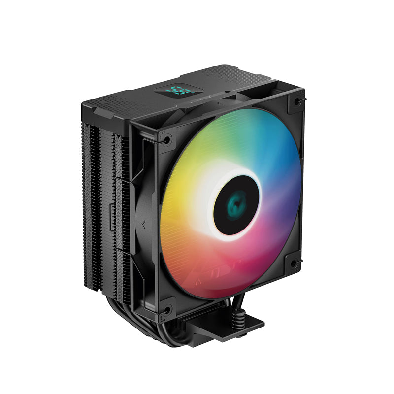 DeepCool AG400 ARGB Digital Single-Tower CPU Cooler With A Temperature Display Black-GC