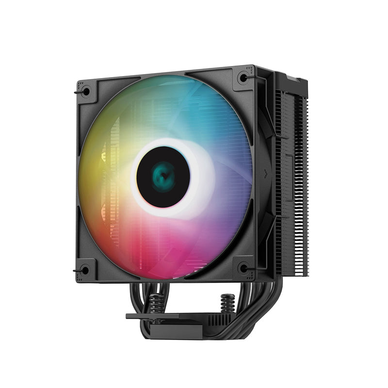 DeepCool AG400 ARGB Digital Single-Tower CPU Cooler With A Temperature Display Black-GC