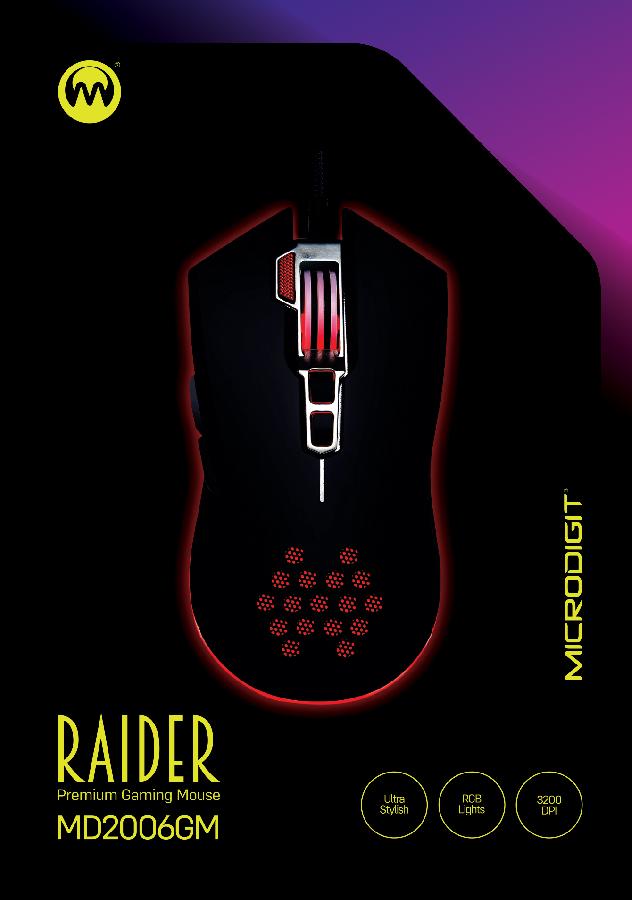  RAIDER Premium Gaming Mouse MD2006GM