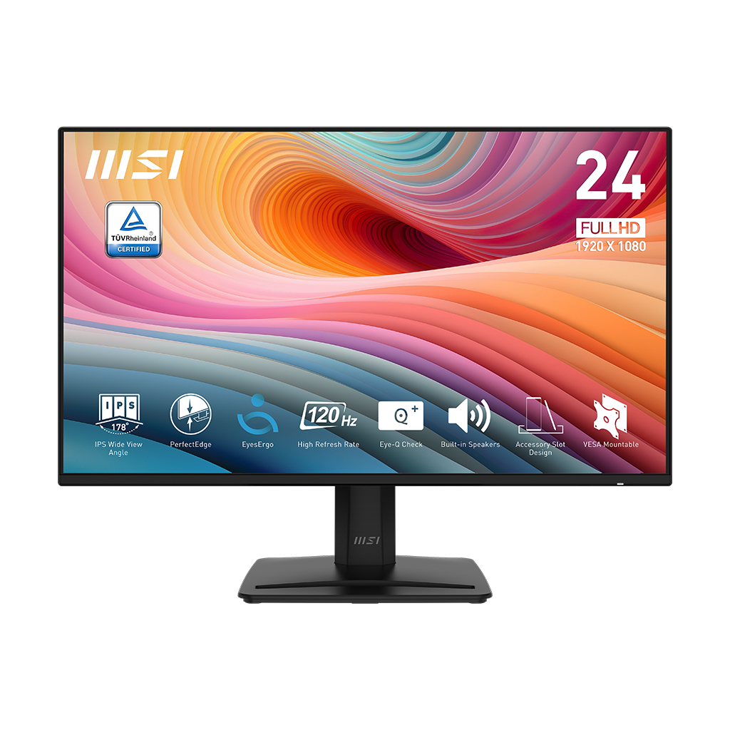 MSI PRO MP242A E2 24-inch IPS 1920 x 1080 (FHD) Gaming Office Monitor, 120Hz,