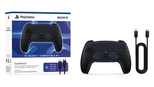 DualSense® Wireless Controller - Midnight Black & USB Cable