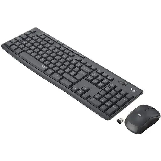Logitech MK295 Wireless Keyboard and Mouse Combo - SilentTouch Technology, Full Number Keyboard, Shortcut Buttons, Nano USB Receiver, 90% Less Noise - Black Games Corner