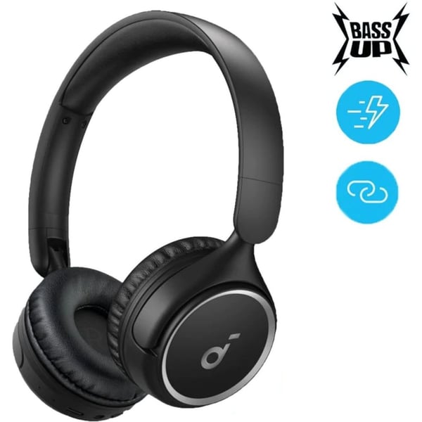 Anker Soundcore H30i On Ear Wireless Headphones Black, A3012H11