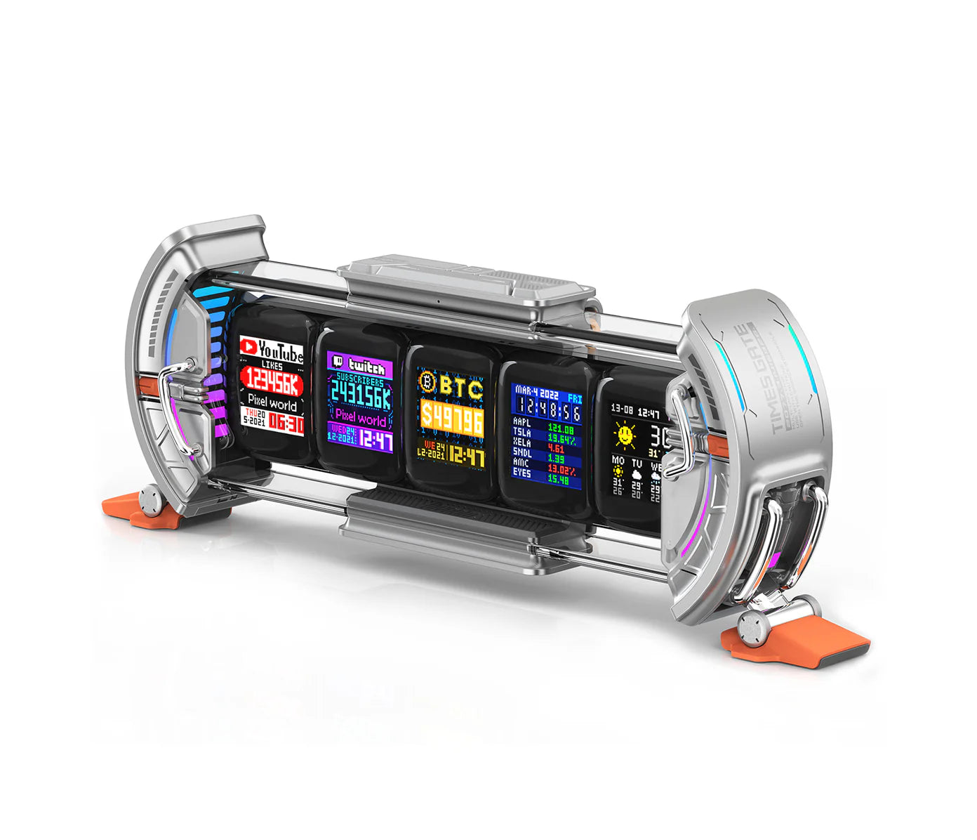 Divoom Times Gate Pixel Art Informative Display- Gray