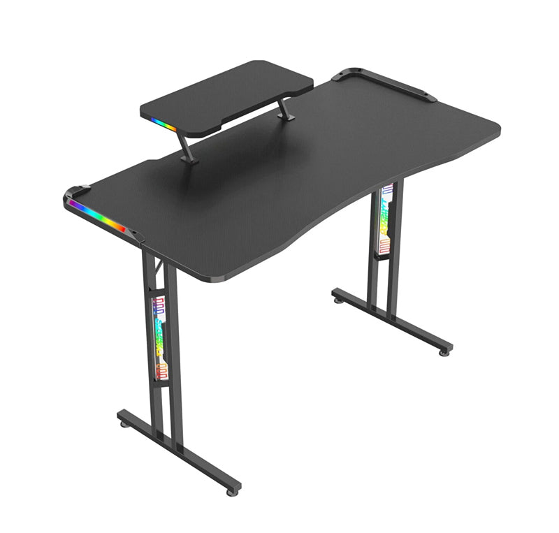 TWISTED MINDS T SHAPED RGB DOUBLE TOP GAMING DESK - SIZE : 120*60*77.8 CM - TM-GD27-T-RGB
