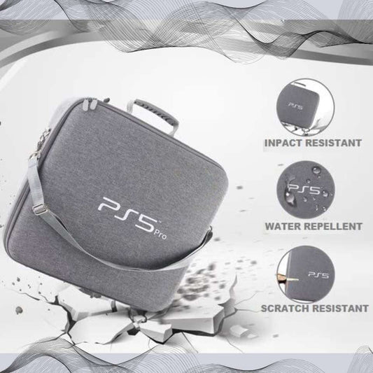 PS5 Pro Carrying Case – Hard Shell Travel Storage Bag for PlayStation 5 Pro Console with Compartments for 2 Controllers & Accessories Games Corner
