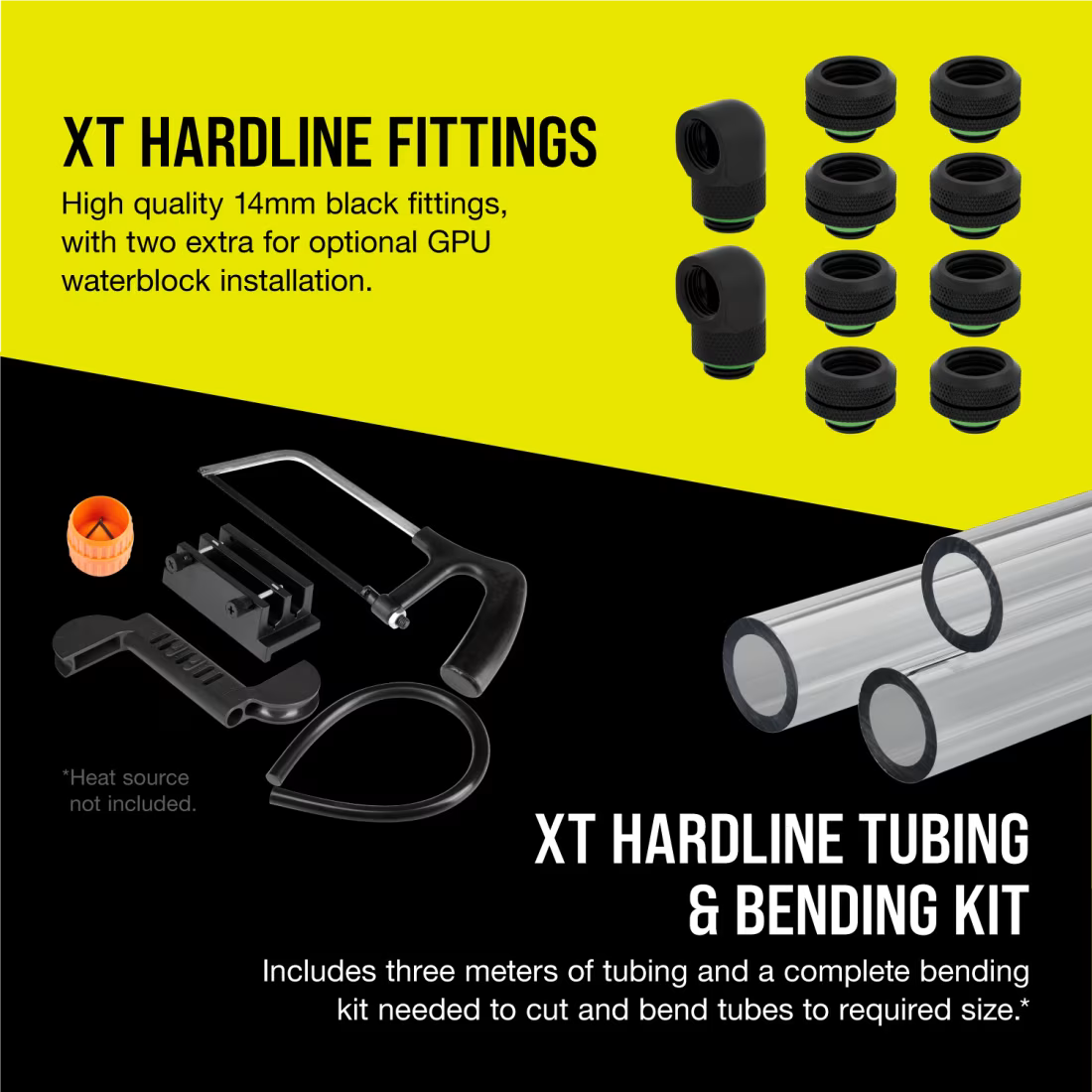 Corsair Hydro X Series xh305i Hardline Water Cooling Kit With/Incl XC7 CPU Water Block, XR5 360MM Radiator, XD5 Pump Res and Icue QL120 Rgb Fans