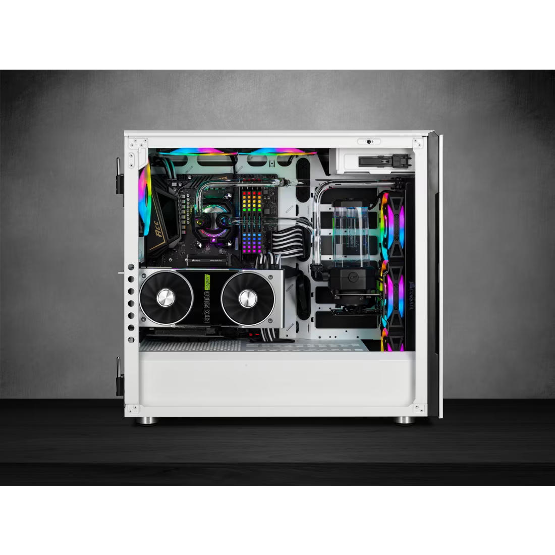 Corsair Hydro X Series xh305i Hardline Water Cooling Kit With/Incl XC7 CPU Water Block, XR5 360MM Radiator, XD5 Pump Res and Icue QL120 Rgb Fans