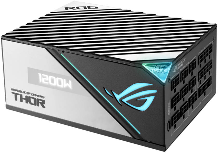 Asus Rog Thor 1200W Platinum II ATX Power Supply Unit, 80Plus Platinum Efficiency, ARGB Aura Sync, 100-240Vac AC Input Range, 1200W Total Output.