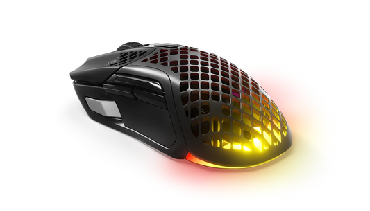 SteelSeries Aerox 5 Wireless RGB Optical Gaming Mouse With 9 Programmable Buttons -Black Games Corner