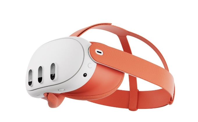 Meta Quest 3 Facial Interface & Head Strap (Blood Orange)