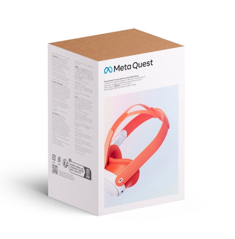 Meta Quest 3 Facial Interface & Head Strap (Blood Orange)