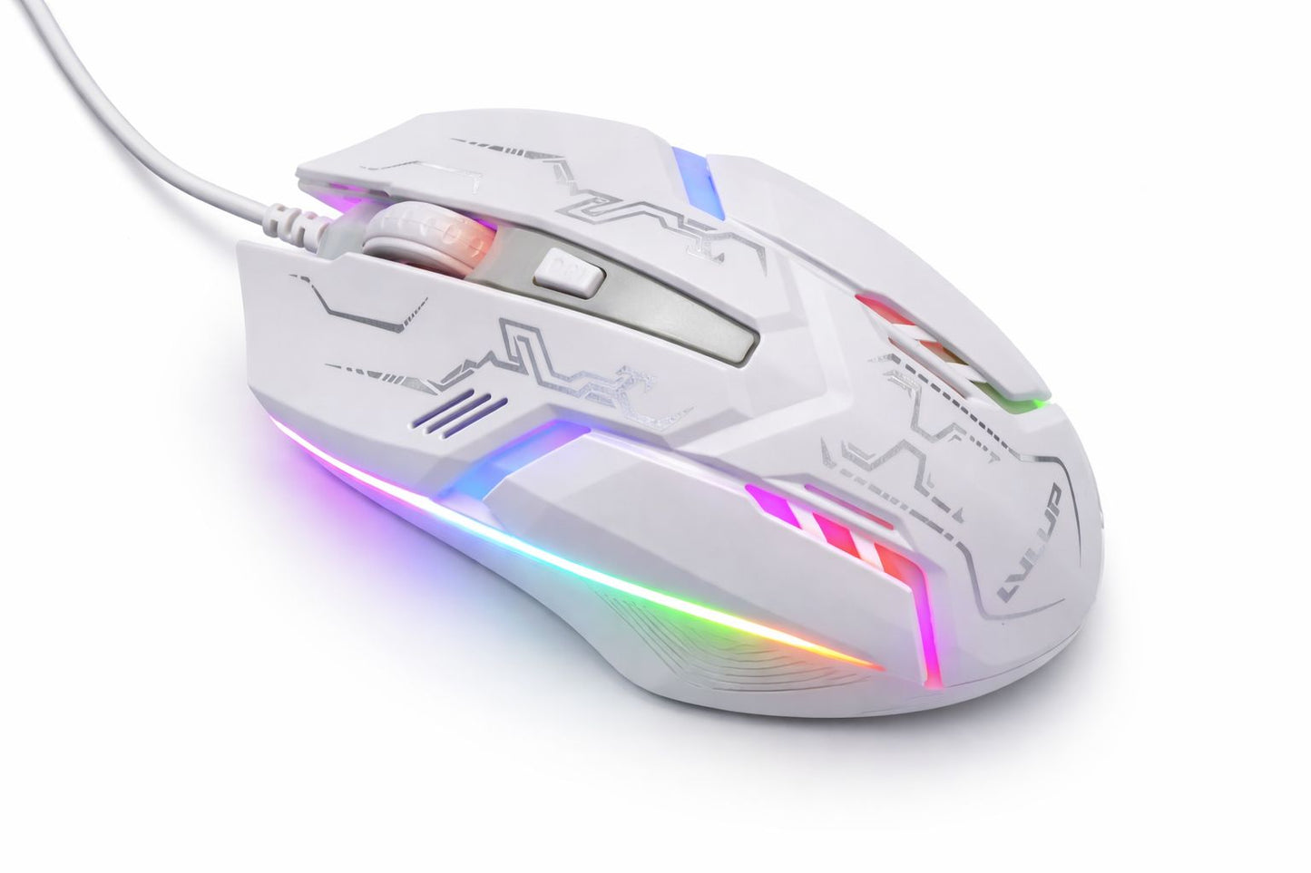 LVLUP RGB Wired Gaming Mouse – White