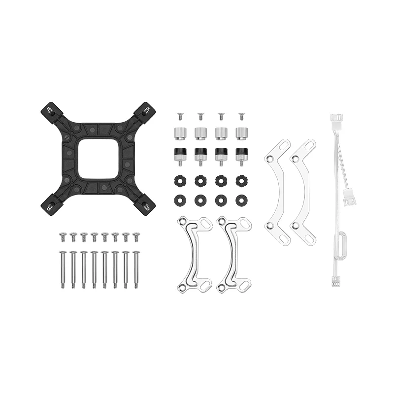 Deepcool LE520 aRGB AIO Liquid CPU Cooler, 240mm Radiator, 2x High-Performance aRGB Fans, 500~2250 RPM Fan Speed, 85.85 CFM Fan Airflow, Hydro Bearing Type, White | R-LE520-WHAMMN-G-1