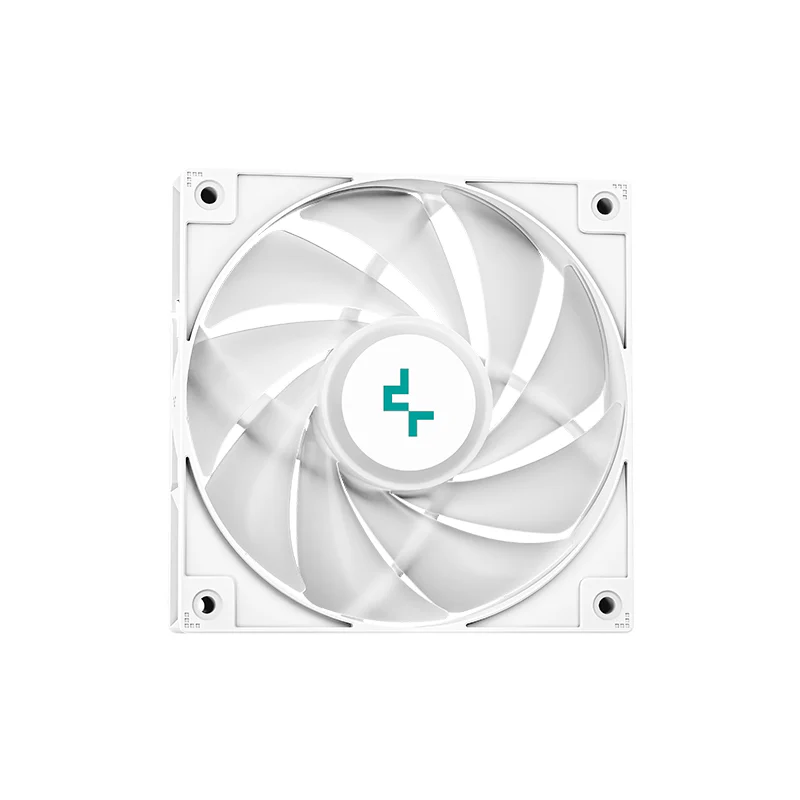Deepcool LE520 aRGB AIO Liquid CPU Cooler, 240mm Radiator, 2x High-Performance aRGB Fans, 500~2250 RPM Fan Speed, 85.85 CFM Fan Airflow, Hydro Bearing Type, White | R-LE520-WHAMMN-G-1