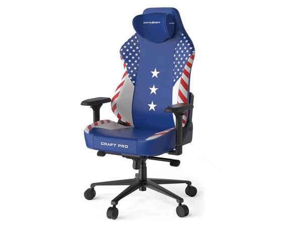DXRacer Gaming Chair Craft Pro Dream Team - Blue/White PR009-BW-H1