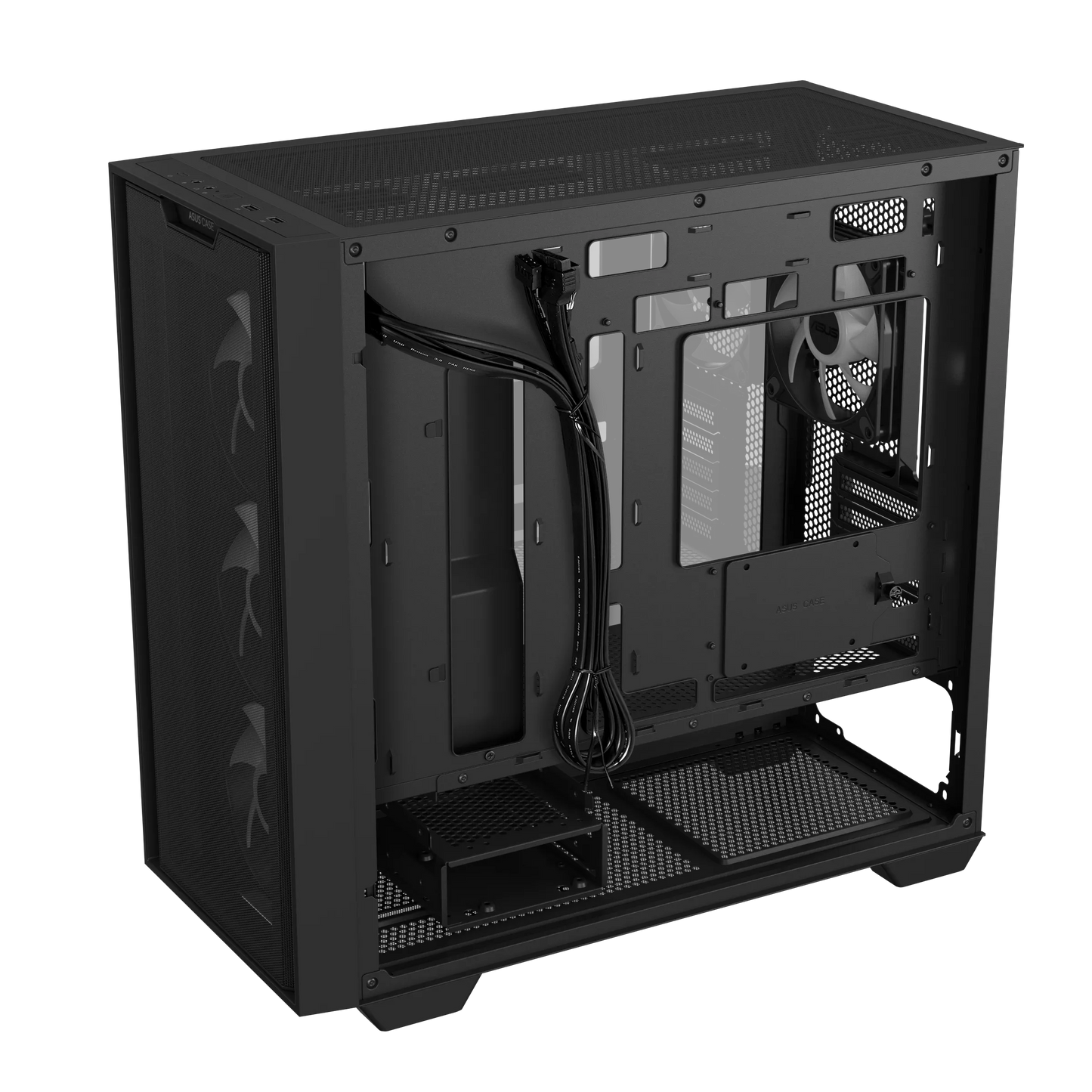 Asus A21 Plus Micro ATX ARGB PC Case - Black