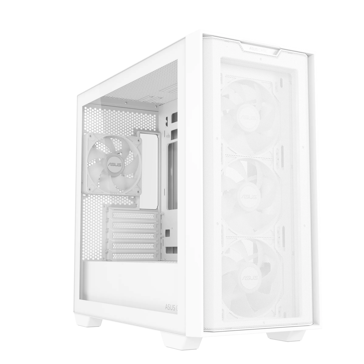Asus A21 Plus Micro ATX ARGB PC Case - White.