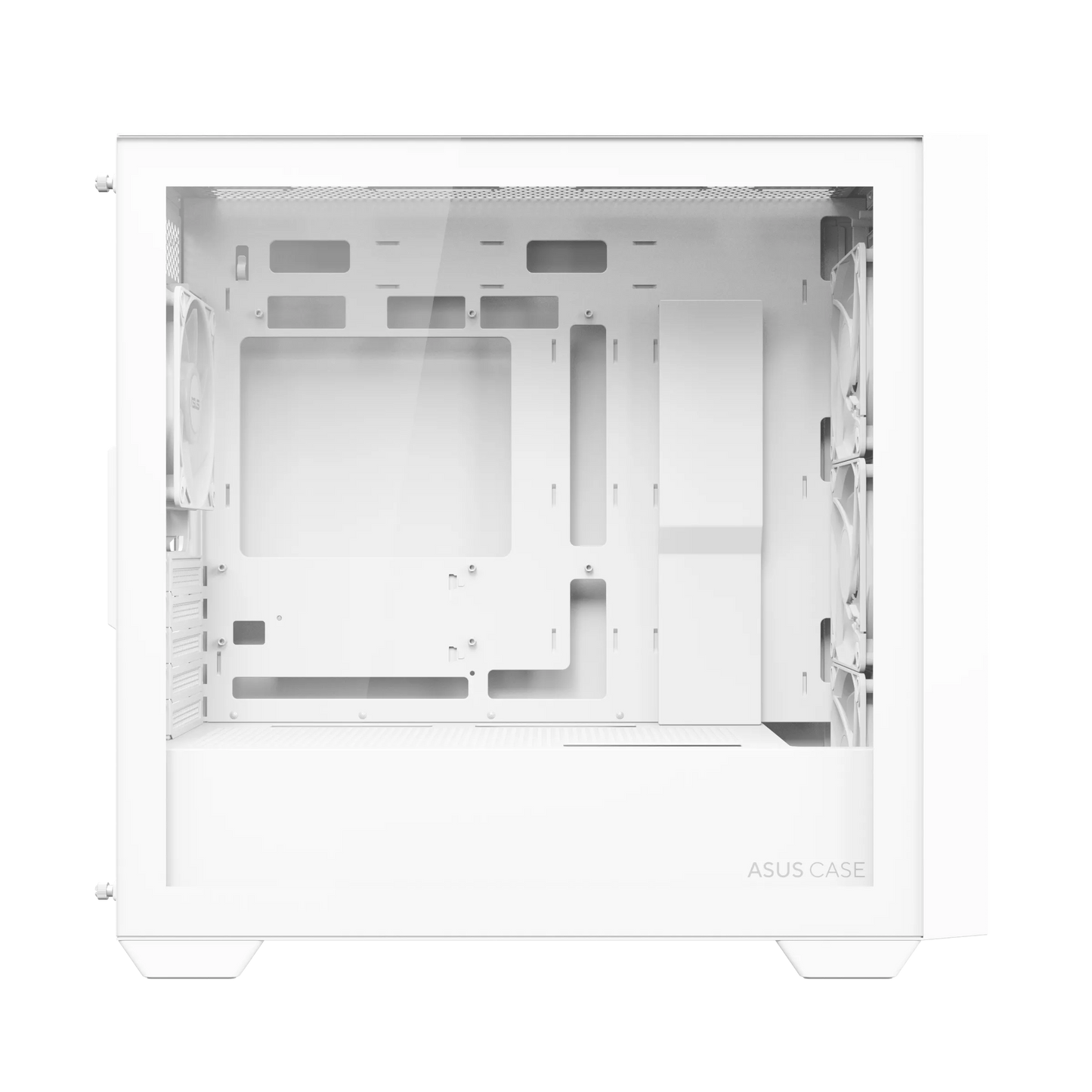Asus A21 Plus Micro ATX ARGB PC Case - White.