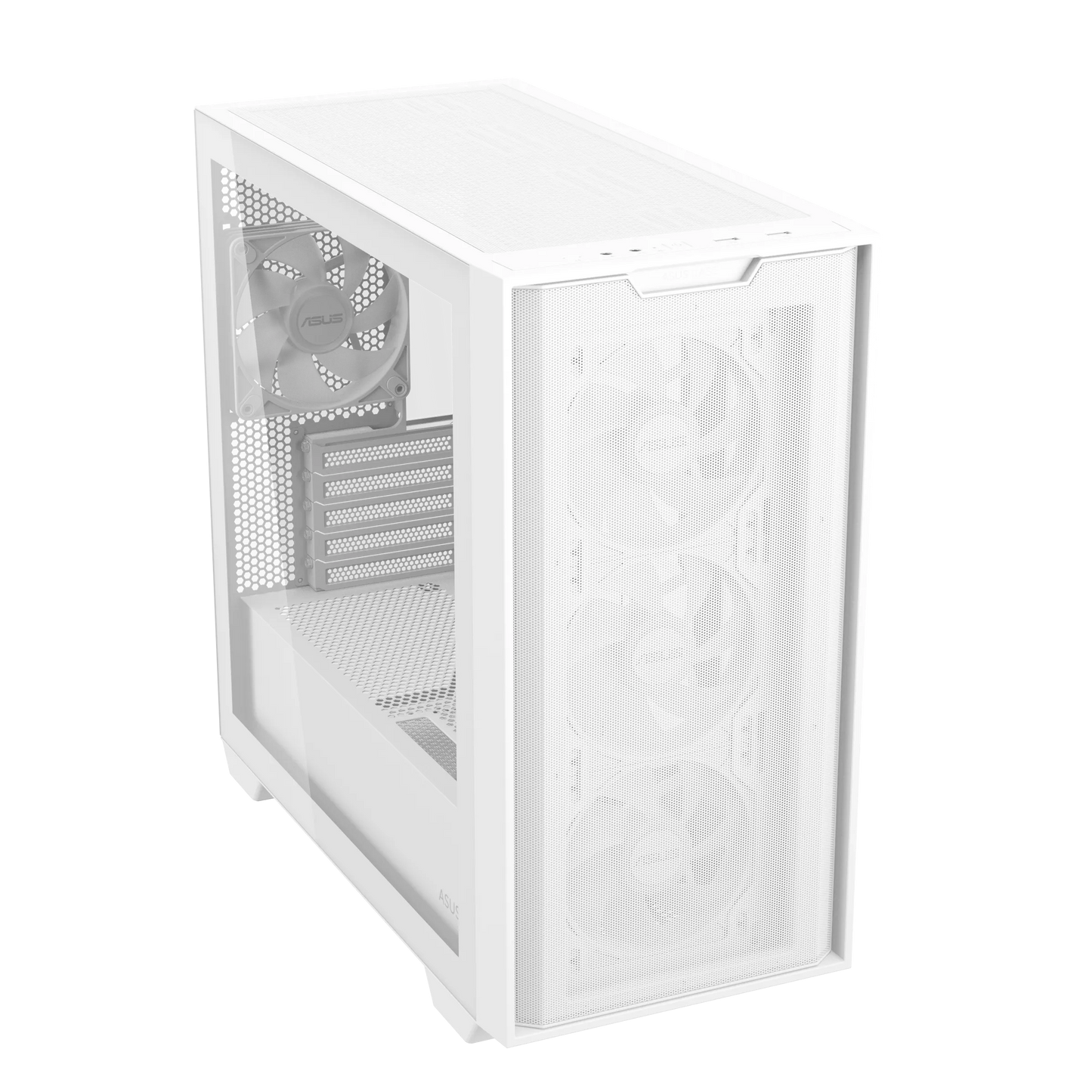 Asus A21 Plus Micro ATX ARGB PC Case - White.