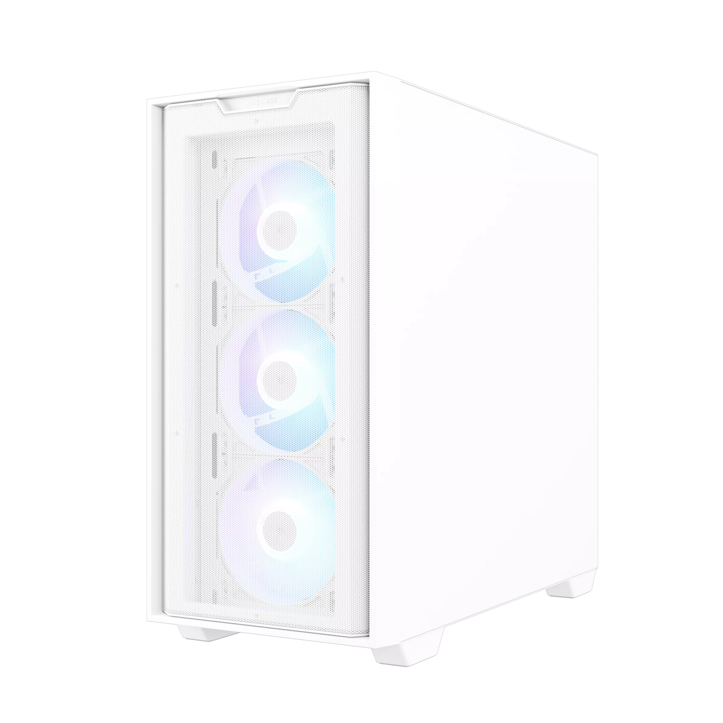 Asus A21 Plus Micro ATX ARGB PC Case - White.