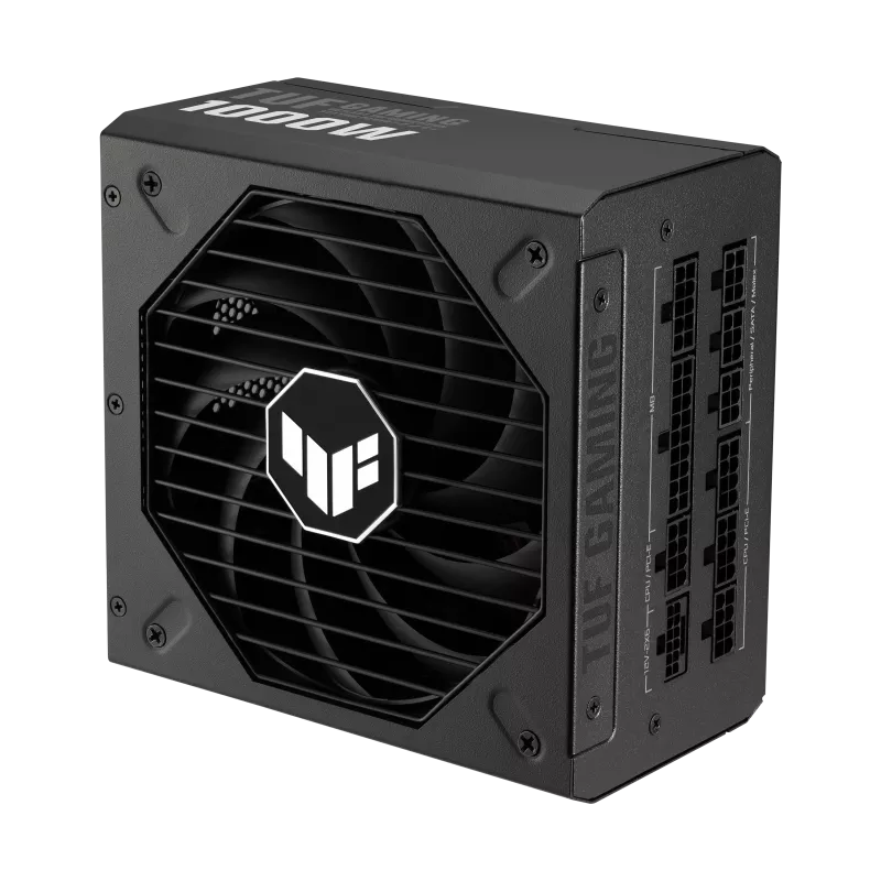 ASUS TUF Gaming 1000W ATX 3.1 Power Supply Unit, 80 Plus Gold Certification, Fully Modular, 135mm Fan, Dual Ball Fan Bearings, ATX12V, 150 x 150 x 86 mm, Axial-tech Fan Design, Military-grade, Black