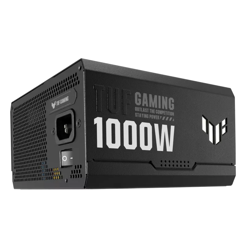 ASUS TUF Gaming 1000W ATX 3.1 Power Supply Unit, 80 Plus Gold Certification, Fully Modular, 135mm Fan, Dual Ball Fan Bearings, ATX12V, 150 x 150 x 86 mm, Axial-tech Fan Design, Military-grade, Black