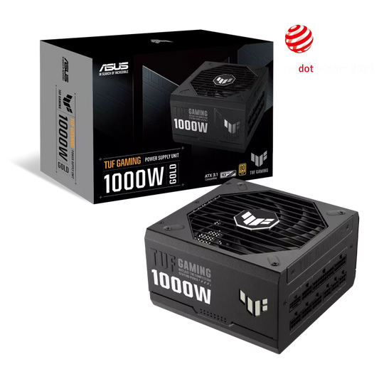 ASUS TUF Gaming 1000W ATX 3.1 Power Supply Unit, 80 Plus Gold Certification, Fully Modular,Black