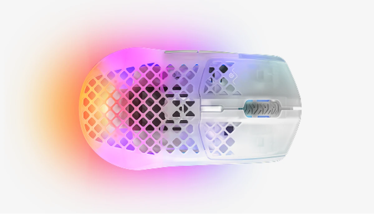 SteelSeries Aerox 3 Wireless Ultra-Lightweight Gaming Mouse - Ghost White