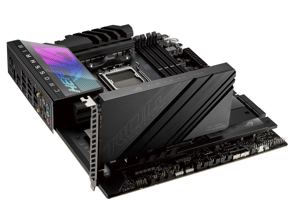Asus ROG Crosshair X670E Hero AMD X670 AM5 Ryzen™ Desktop 9000 8000 & 7000 ATX Motherboard, 18 + 2 Power Stages, PCIe® 5.0, DDR5, 5X M.2 Slots, USB 3.2 Gen 2x2 with Quick Charge 4+, USB4®, Wi-Fi 6E-GC