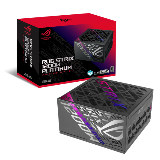 ASUS ROG Strix 1200W Platinum, 80 Plus Platinum Certified, ATX 3.1, Fully Modular Power Supply