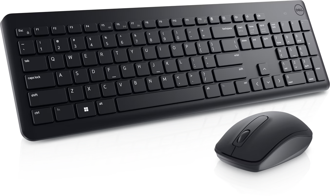 Dell Keyboard and Mouse Wireless - KM3322W -English, Arabic / Black