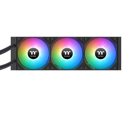 Thermaltake LA360 ARGB Sync AIO Liquid CPU Cooler, 360mm Radiator, 3x 120mm aRGB Pre-Installed Fans, 2500 RPM Fan Speed, 79.3 CFM Fan Airflow, Copper Water Block, Black