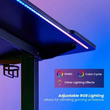 RANSOR Arena V2 RGB Gaming Desk and FREE RANSOR Gaming Moozepad 2XL Classic Black - RNSR-GD-ARENAV2-01