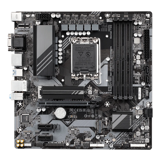 Gigabyte B760M DS3H Intel B760 Chipset Micro ATX DDR5 Motherboard, LGA1700, 4xDIMMs, 2xPCIe 4.0 x4 M.2, 2.5GbE Fast Networks, Smart Fan 6, Q-Flash Plus | B760M DS3H DDR5-GC