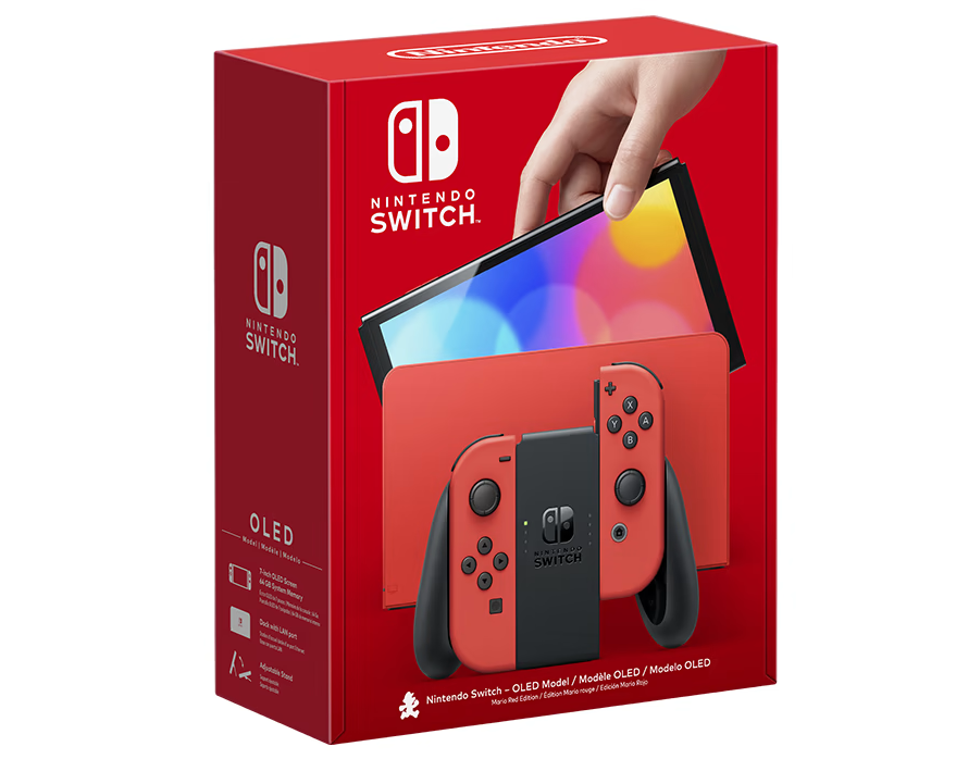Nintendo Switch OLED Mario Red Edition Console